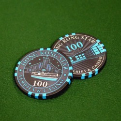 Pokermarker "HONG KONG STAR 100" - i keramik - 10g