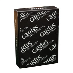 Cartes "CARTES PRODUCTION NOIRES" - Jeu de 55 cartes 100% plastique – format poker