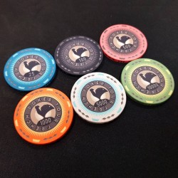 Ficha de pôquer "FRENCH POKER TOUR 2" - em cerâmica - 10g - vendido individualmente.