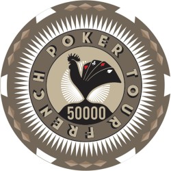 Pokermarker "FRENCH POKER TOUR 50000" - i keramik - 10g - säljs styckvis