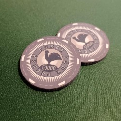 Ficha de pôquer "FRENCH POKER TOUR 50000" - em cerâmica - 10g - vendido individualmente