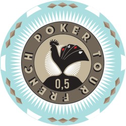 Zeton do pokera "FRENCH POKER TOUR 0.5" - ceramiczny - 10g - sprzedawany pojedynczo
