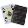 Cartas "CARTAS DE PRODUCCIÓN NEGRA" - Baraja de 52 cartas 100% de plástico - formato póker