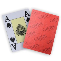 Kaarten "RODE PRODUCTIEKAARTEN" - Spel van 55 100% plastic kaarten - Pokerformaat