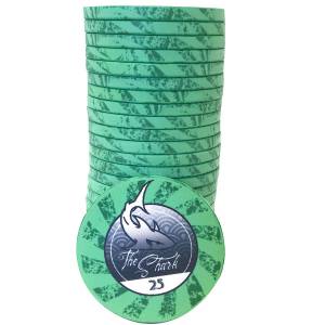 Gettone da poker "THE SHARK 25" - in ceramica - 10g - venduto singolarmente