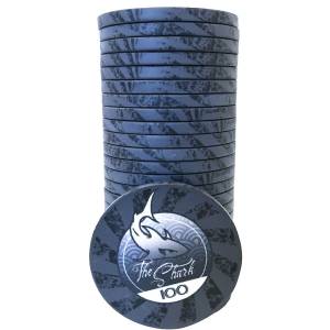 Ficha de póker "THE SHARK 100" - de cerámica - 10g - se vende por unidad