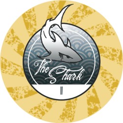 Poker chip "THE SHARK 1" - keramiek - 10g - wordt per stuk verkocht