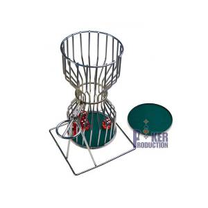 "CHUCK A LUCK" en metal de 25 cm - con tapete de juego de fieltro verde
