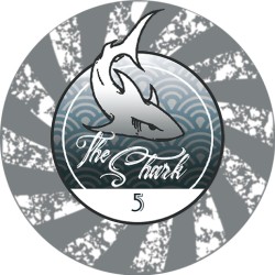 Żeton do pokera "THE SHARK 5" - ceramiczny - 10g - sprzedawany na sztuki