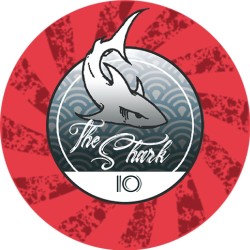 Pokerchip "THE SHARK 10" - aus Keramik - 10g - einzeln verkauft