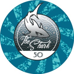 Poker chip "THE SHARK 50" - ceramic - 10g - sold individually