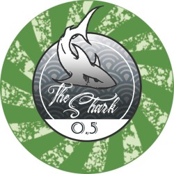 Ficha de pôquer "THE SHARK 0.5" - em cerâmica - 10g - vendida individualmente