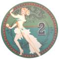 Ficha de pôquer "60's BEAUTY 2" - 12g - 43mm - em cerâmica - disponível para venda individualmente