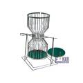 Chuck a Luck in metallo 45 cm - Con tappetino da gioco in feltro verde
