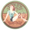 Żeton do pokera "60's BEAUTY 25" - 12g - 43mm - z ceramiki - dostępny na sztuki