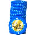 Spelmarker för Cash Game "EURO - COLLECTOR'S EDITION 1 - 0.20" - Begränsad upplaga - i keramik - 10 g.