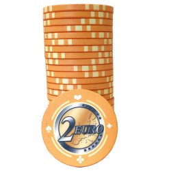 Cash Game Chip "EURO - SERIES 1 - 2" - Limited Edition - aus Keramik - 10g