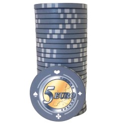 Cash Game Token "EURO - SERIE 1 - 5" - Limited Edition - keramiek - 10g