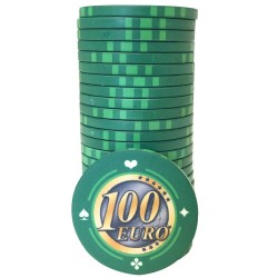 Cash Game Chip "EURO - SERIES 1 - 100" - Limited Edition - ceramic - 10g