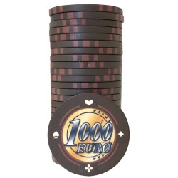 Ficha de Cash Game "EURO - SÉRIE 1 - 1000" - Edición limitada - de cerámica - 10g
