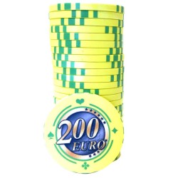 Cash Game Token "EURO - SERIES 1 - 200" - Limited Edition - Ceramic - 10g