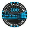 Zeton do pokera "HONG KONG STAR 100" - ceramiczny - 10g