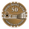 Ficha de pôquer "HONG KONG STAR 50" - em cerâmica - 10g
