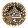 Ficha de pôquer "HONG KONG STAR 50" - em cerâmica - 10g