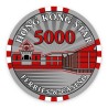 Ficha de pôquer "HONG KONG STAR 5000" - em cerâmica - 10g.