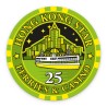 Poker chip "HONG KONG STAR 25" - ceramic - 10g