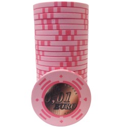 Cash Game Chip "EURO - SERIES 2 - 0.01" - Limited Edition - ceramic - 10g