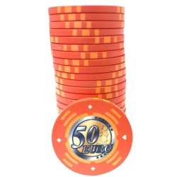 Cash Game Token "EURO - SERIES 2 - 50" - Limited Edition - ceramic - 10g