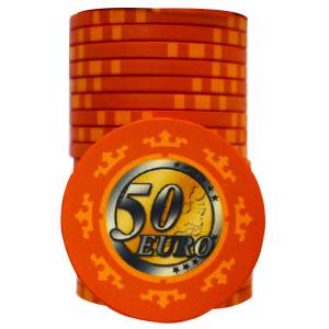 Cash Game Chip "EURO - SERIES 3 - 50" - Limited Edition - Ceramic - 10g