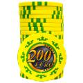 Chip van Cash Game "EURO - SERIE 3 - 200" - Beperkte editie - van keramiek - 10g