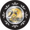 Cash Game Chip "EURO - SERIE 3 - 25" - Limited Edition - in keramiek - 10g