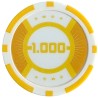 Pokerchips "RUNNER UP 1000" - 12g - in ABS met metalen inleg - in rollen van 25 chips