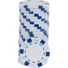 Zestaw żetonów do pokera "DICE BLANC" - z ABS z metalowym wkładem - rolka 25 żetonów - 11,5 g.