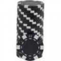 Pokerchips DICE NOIR - van ABS met metalen inleg – rol van 25 chips – 11,5 g