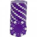 Pokerchips "DICE VIOLET" - in ABS mit Metalleinsatz - Rolle mit 25 Chips - 11,5 g