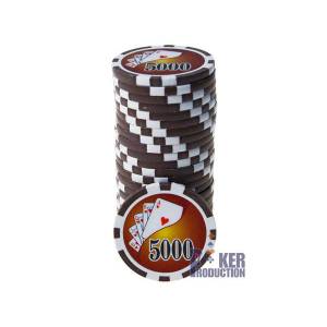 Poker chips "YING YANG 5000...