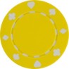 Pokerspel "SUITED YELLOW" - i ABS med metallinsats - rulle med 25 marker - 11,5 g