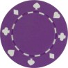 Poker chips "SUITED VIOLET" - in ABS with metal insert - roll of 25 chips - 11.5 g