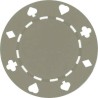 Pokerchips "SUITED GRAY" - i ABS med metallinlägg - rulle med 25 chips - 11,5 g