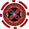 Fiches da poker "ULTIMATE POKER CHIPS 5" - in ABS con inserto metallico - rotolo da 25 fiches - 11,5 g