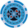 Pokerchips "ULTIMATE POKER CHIPS 50" - i ABS med metallinsats - rulle med 25 chips - 11,5 g