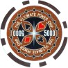 Pokerchips "ULTIMATE POKER CHIPS 5000" - in ABS met metalen inleg – rol van 25 chips – 11,5 g