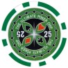 Pokerschijven "ULTIMATE POKER CHIPS 25" - van ABS met metalen inzetstuk - rol van 25 schijven - 11,5 g