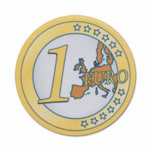 Ficha de poker "EURO 1" - em cerâmica - 10g - à venda individualmente