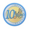 Ficha de pôquer "EURO 10" - de cerâmica - 10g - à venda individualmente.