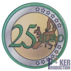 Poker chip "EURO 25" - ceramic - 10g - sold individually